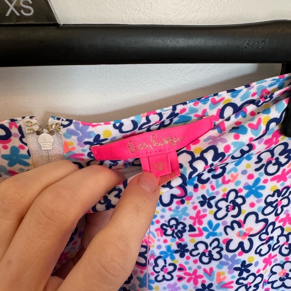 *NWT* LILLY PULITZER TILLY FUN SUN DITZY FLORAL RUFFLED MINI SKIRT 12 - Picture 5 of 7